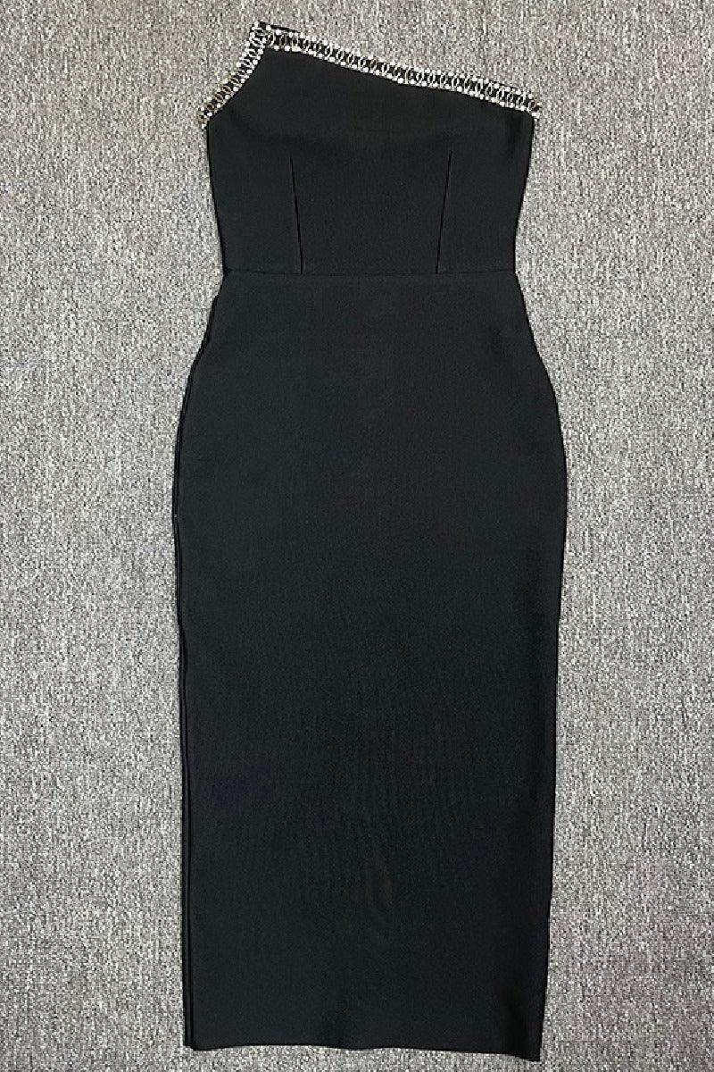 Bevelled sexy tight wrap buttocks for party dress 847888855268 - COCOMELODY