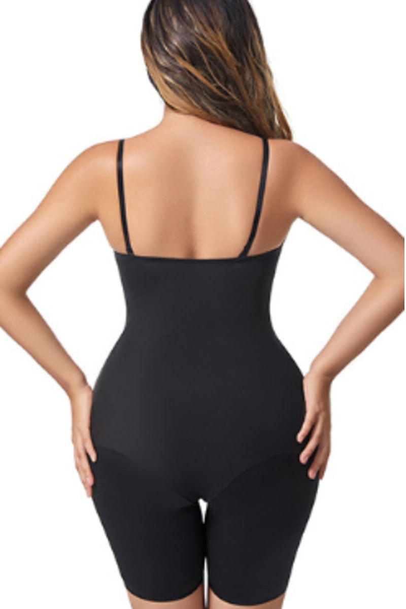 Seamless Shaping Bodysuit with Built-in Bra Detachable Straps 909000814221