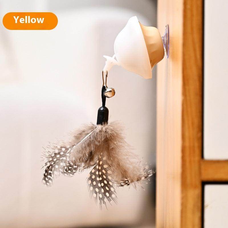 Feather head cat toy self high funk wand Kitten toy pet supplies 851801366504 - COCOMELODY