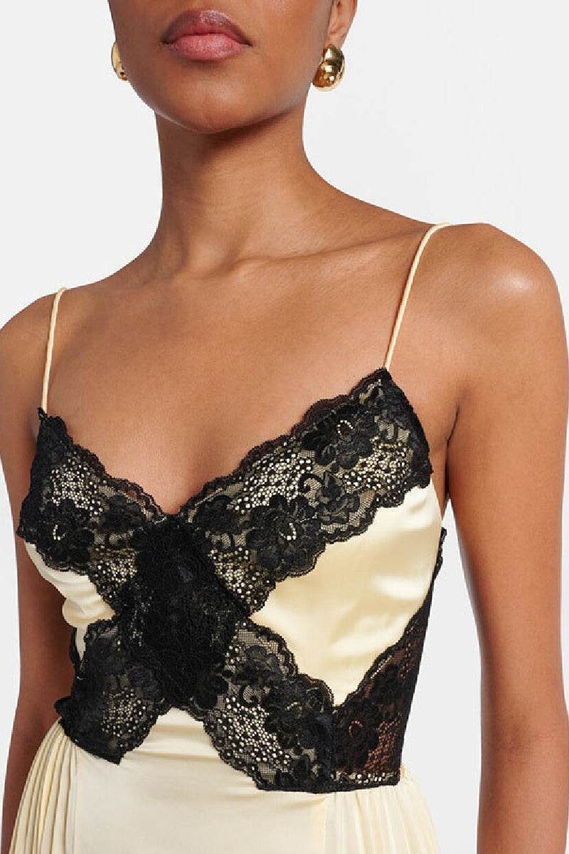 A-line Maxi Satin Formal Evening Dresses 911216703410 - COCOMELODY