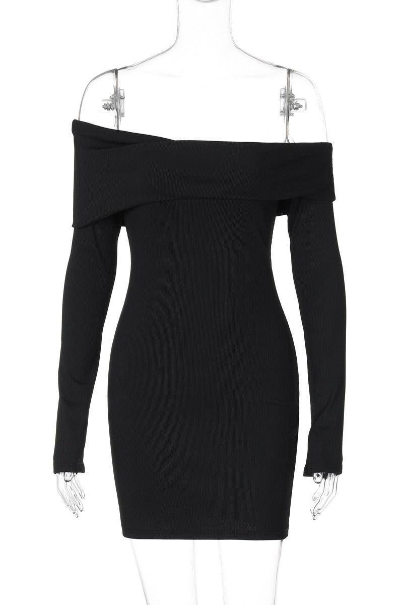 Stylish slim red cocktail dress834499945689 - COCOMELODY