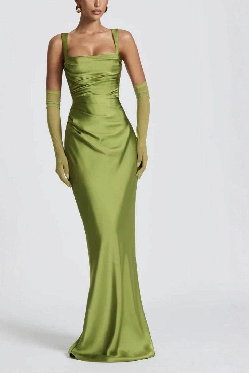 Sheath-Column Maxi Satin Formal Evening Dresses 971343877638 - COCOMELODY