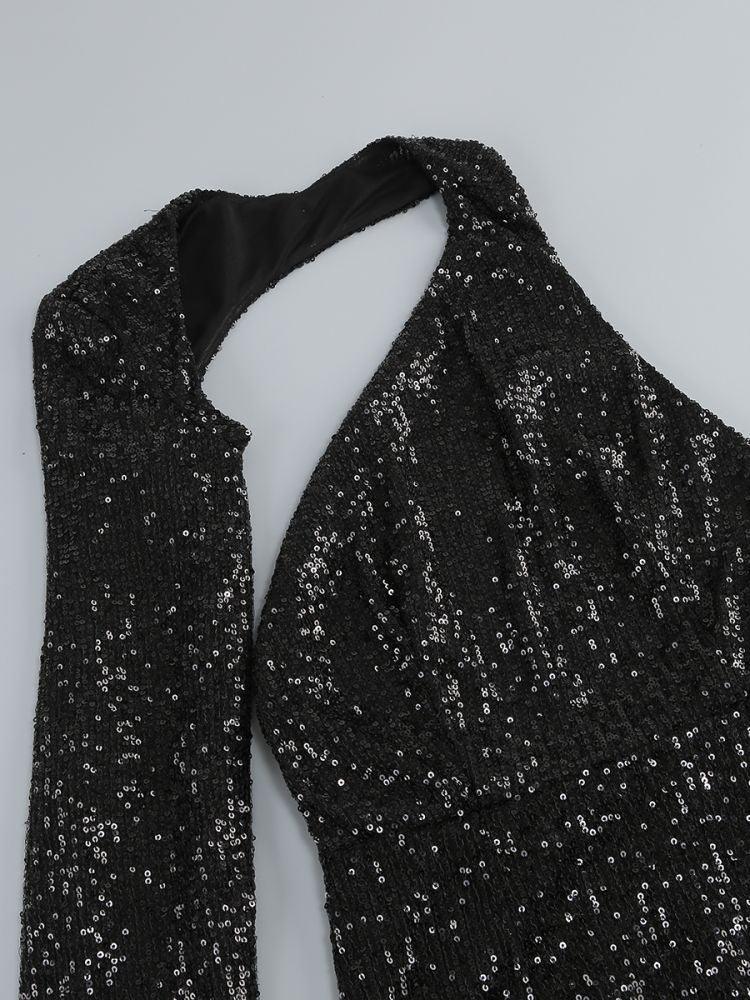 Trumpet-Mermaid Floor Length Sequined Cocktail Dress 756222619929 - COCOMELODY