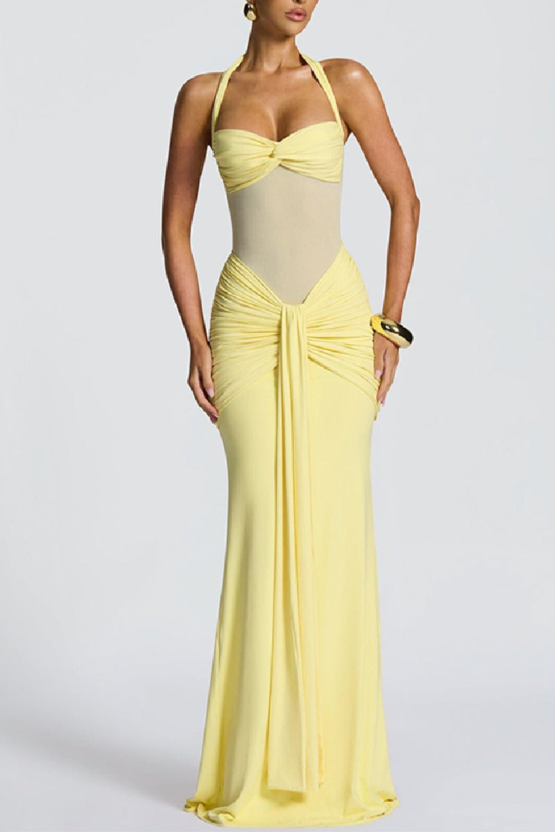Trumpet-Mermaid Maxi Polyester Semi-Formal Dresses 949331507745