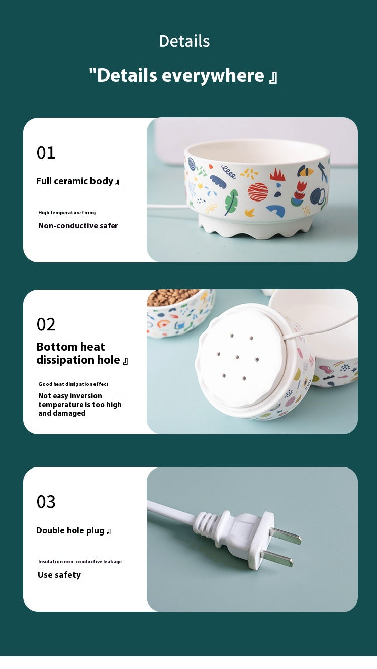 Cat thermostatic water dispenser Heat insulated water bowl 727619861498 - COCOMELODY