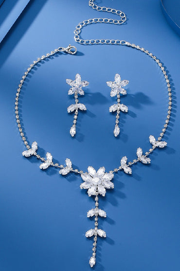 Gorgeous Zircon Earrings/Necklace Jewelry Sets (Set of 2) 784048793825