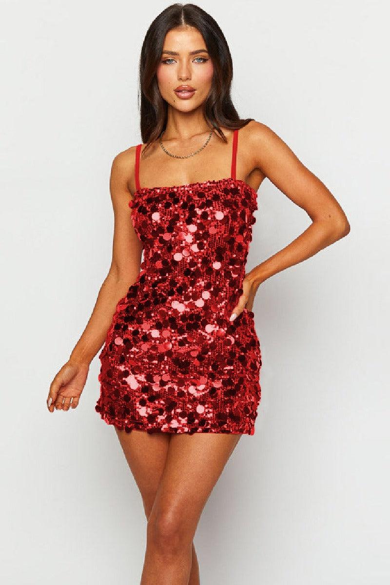 Sequin silver short cocktail dresses 850529405845 - COCOMELODY