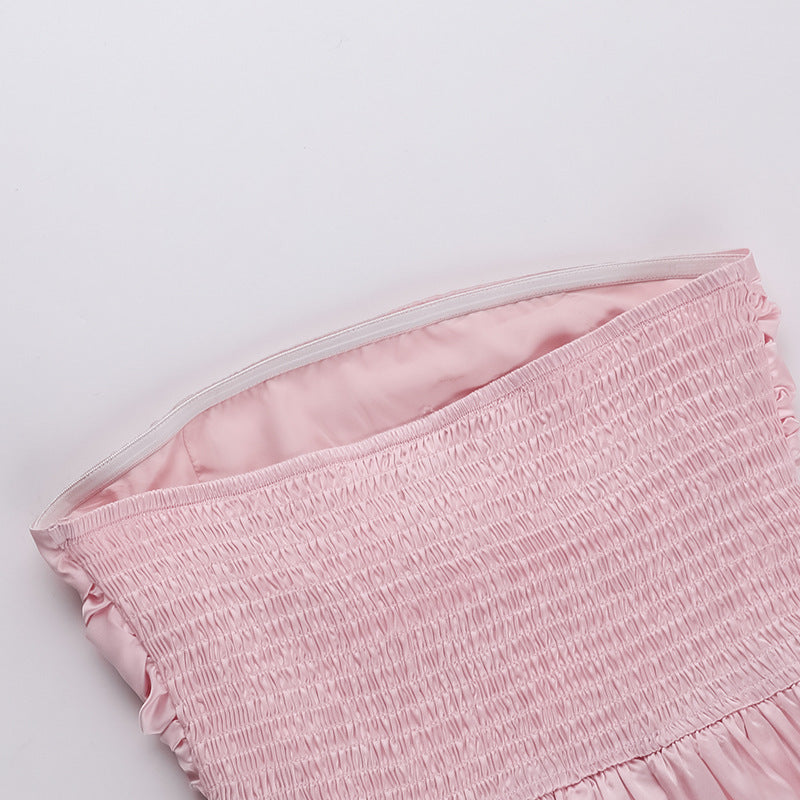 Sexy strapless A-line mini cocktail dress 802295558815