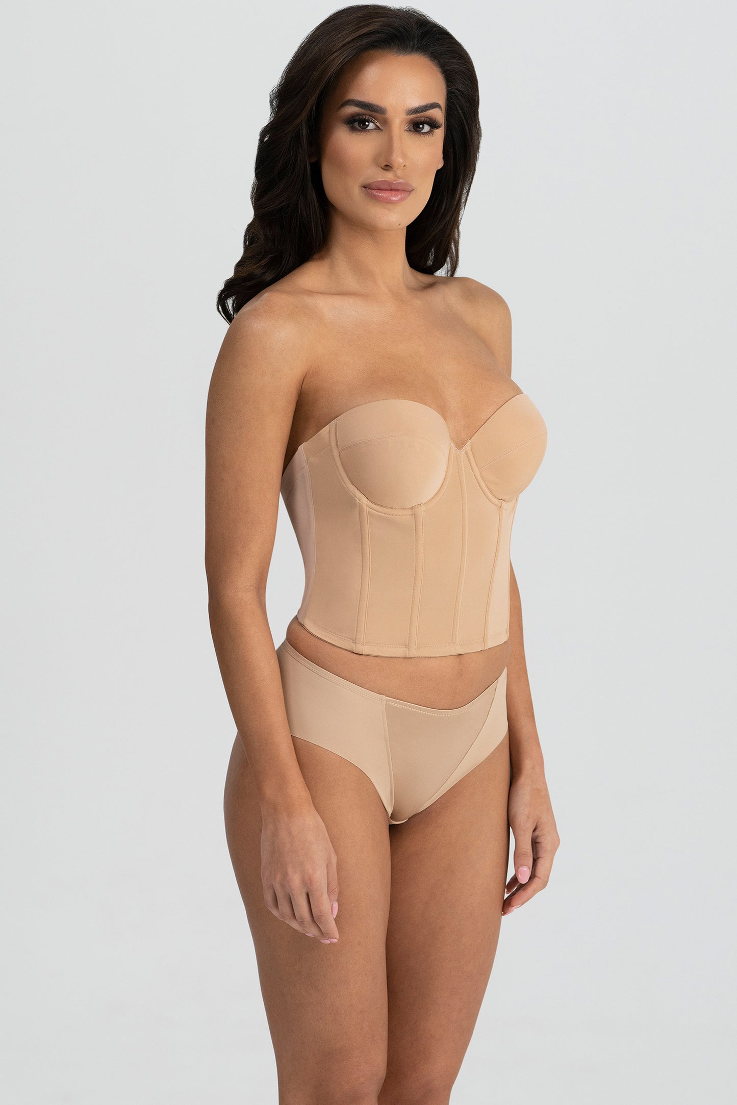 Backless Strapless Corset Bridal Bra 6380