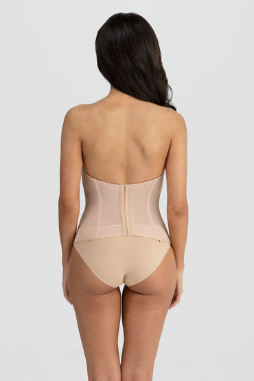 Low Back Strapless Longline Corset Bridal Bra 8980