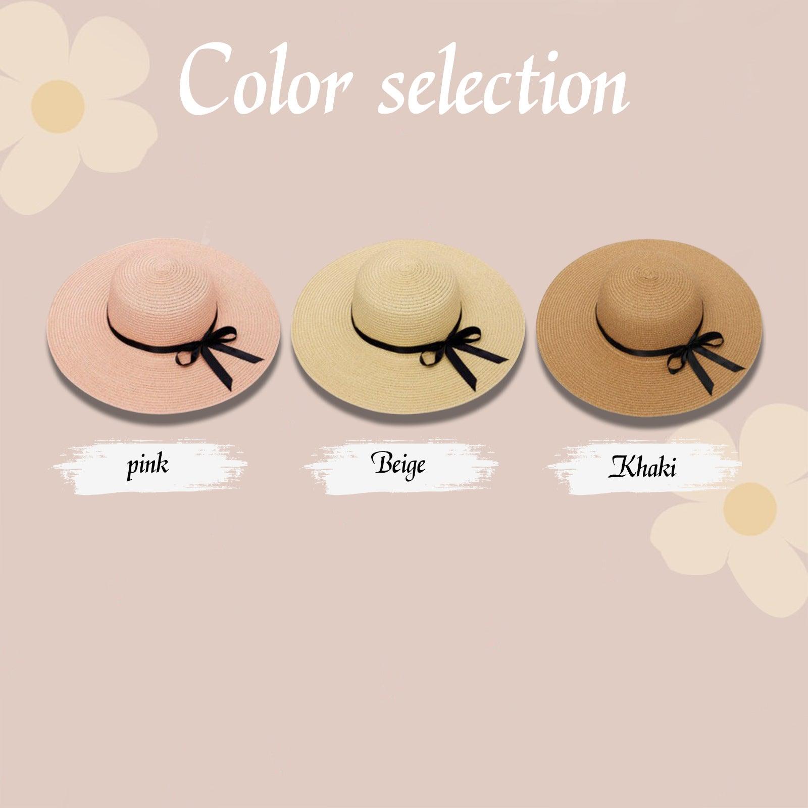 Straw hat beach hat Holiday sunblock hat UV face 822589156610 - COCOMELODY