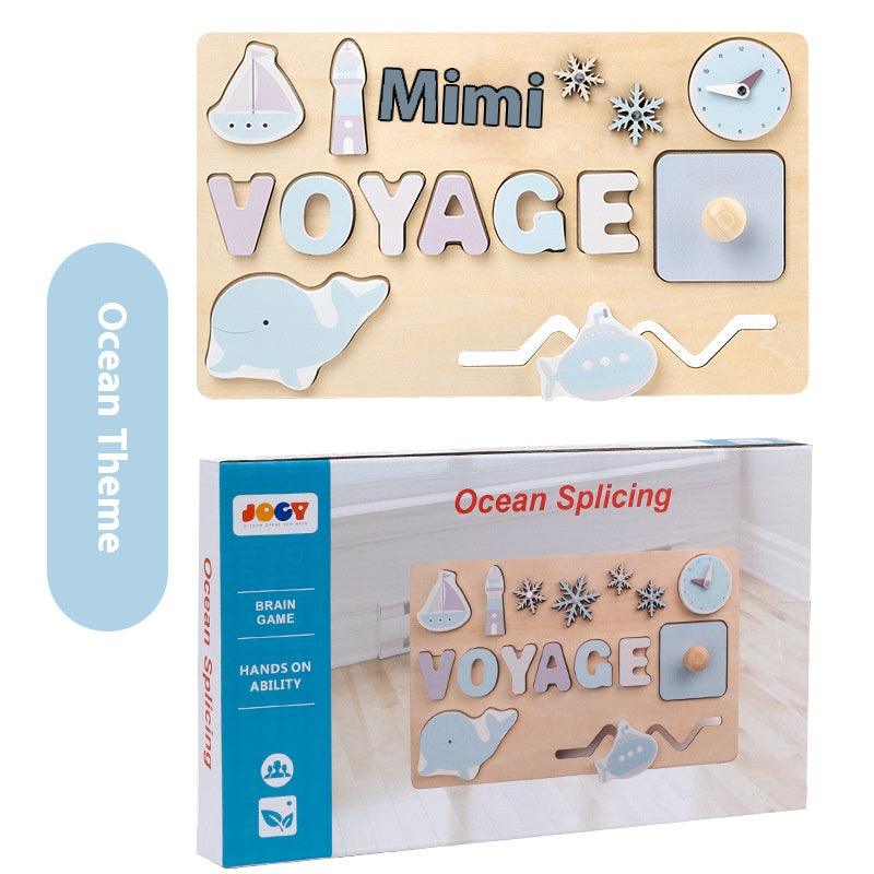 Children's early education multi-functional space transportation fun puzzle board toy 725918850142 - COCOMELODY