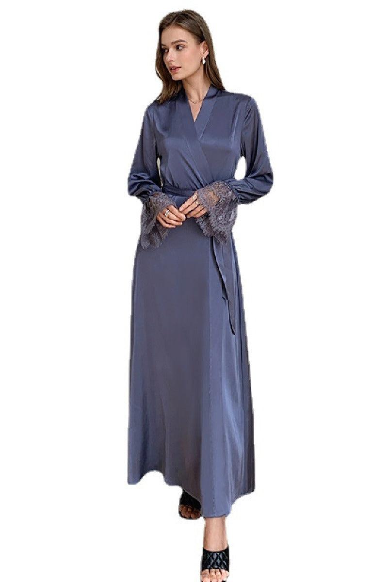 Silk-Like and Lace Robes 671048877502 - COCOMELODY