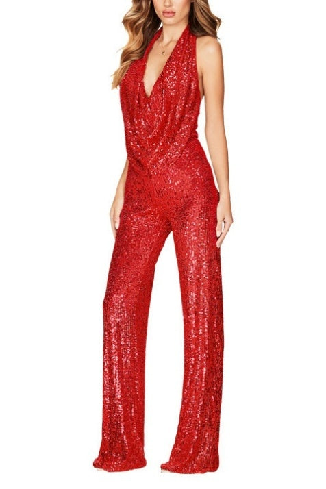 Jumpsuit Maxi Sequins Formal Evening Dresses 678030856246