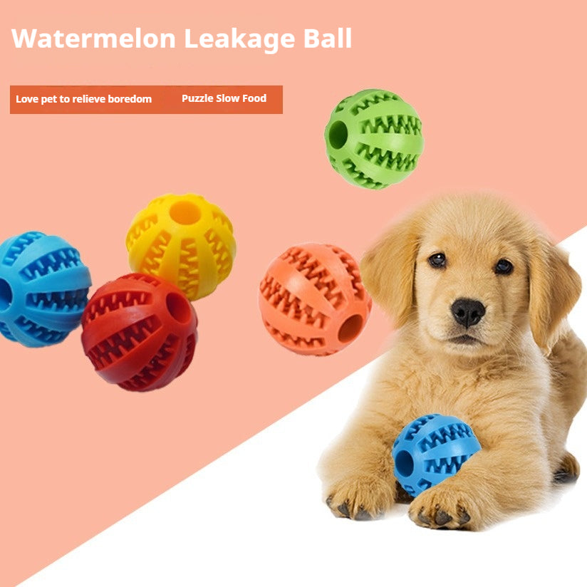 Pet leaky ball toy teething resistance training pet supplies 742778970075 - COCOMELODY