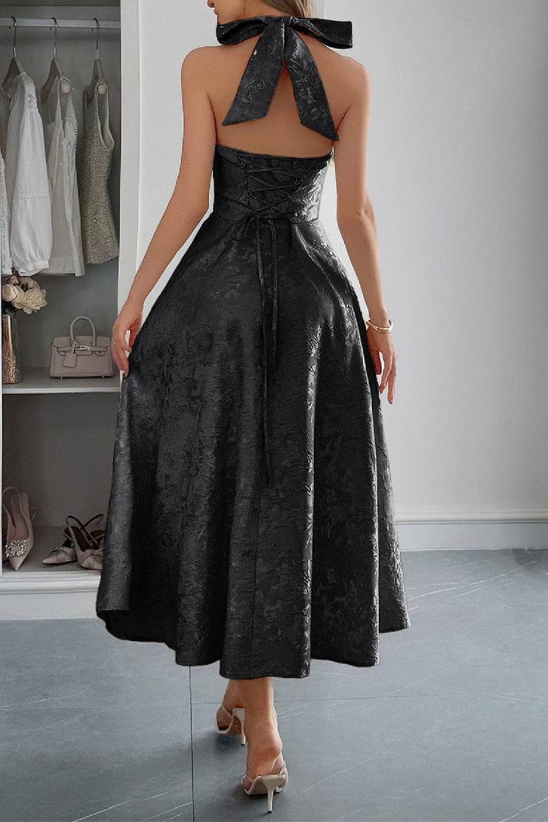 A-Line Midi Jacquard Casual Dresses 926130593341 - COCOMELODY