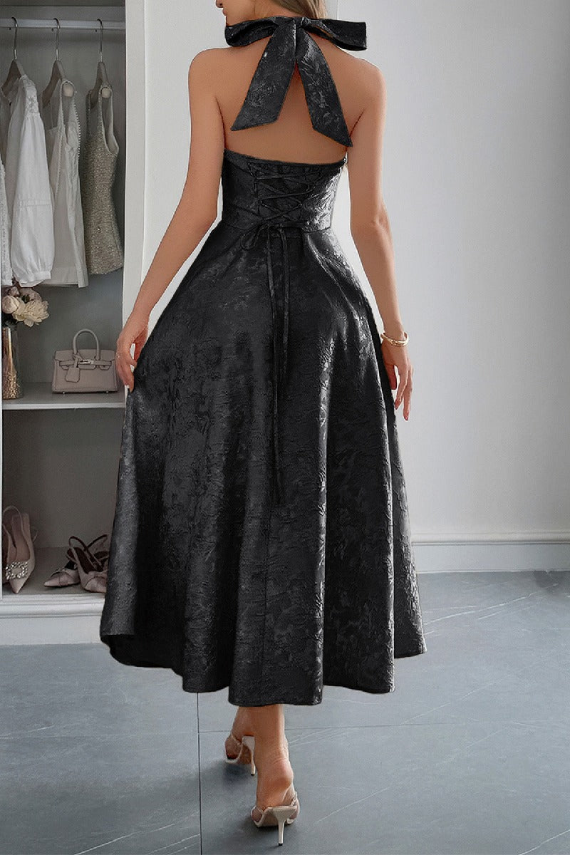 A-Line Midi Jacquard Casual Dresses 926130593341