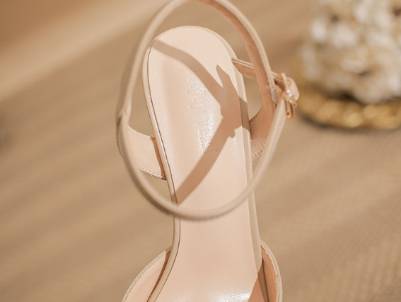 Elegant Pointed Toe Slingback Heels with Delicate Ankle Strap Shoes 771508437933