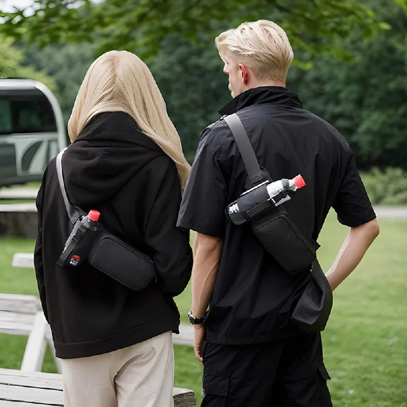 Simple large capacity portable body bag fitness waist pack waterproof 824365948544 - COCOMELODY