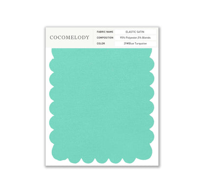 Elastic Satin Fabric Swatch in Single Color SWES16004 - COCOMELODY