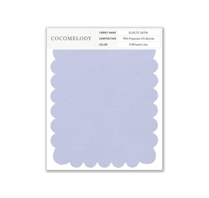 Elastic Satin Fabric Swatch in Single Color SWES16004 - COCOMELODY