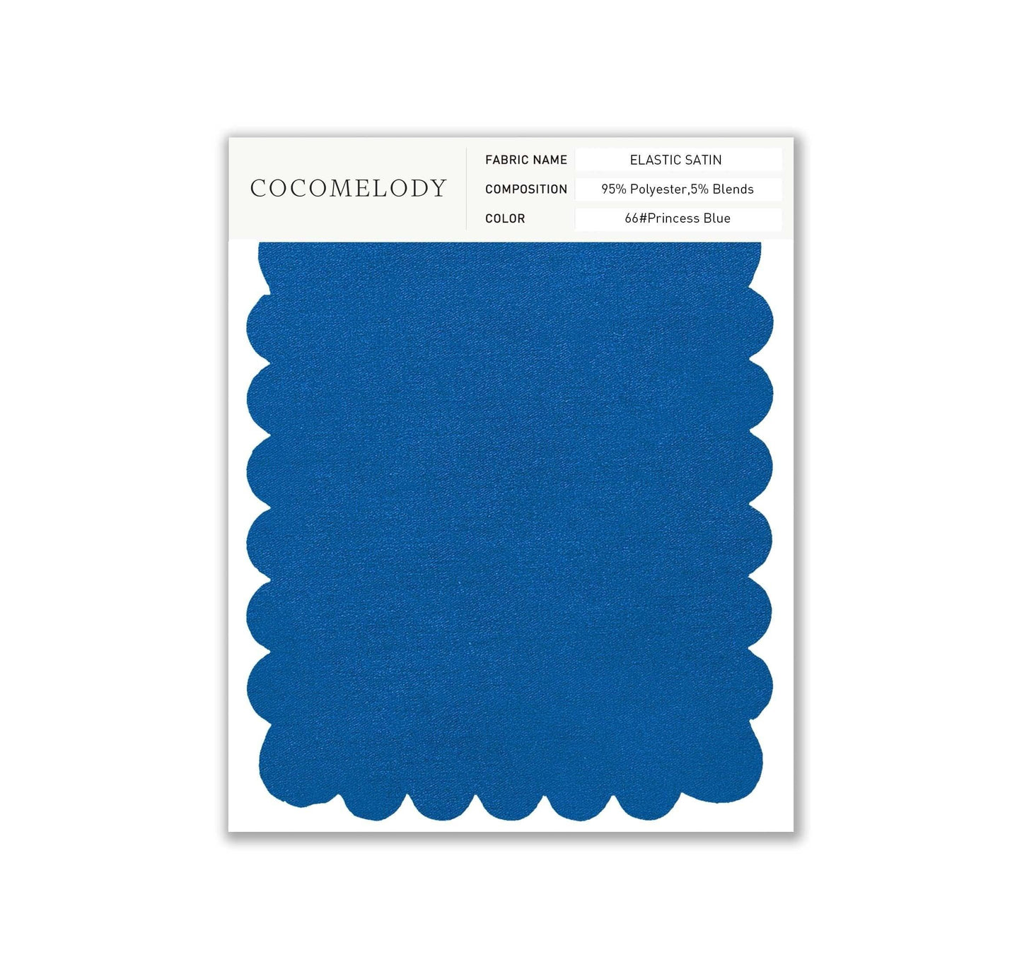 Elastic Satin Fabric Swatch in Single Color SWES16004 - COCOMELODY