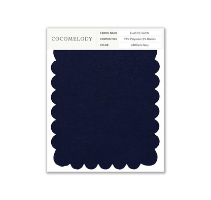 Elastic Satin Fabric Swatch in Single Color SWES16004 - COCOMELODY