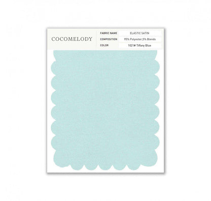 Elastic Satin Fabric Swatch in Single Color SWES16004 - COCOMELODY