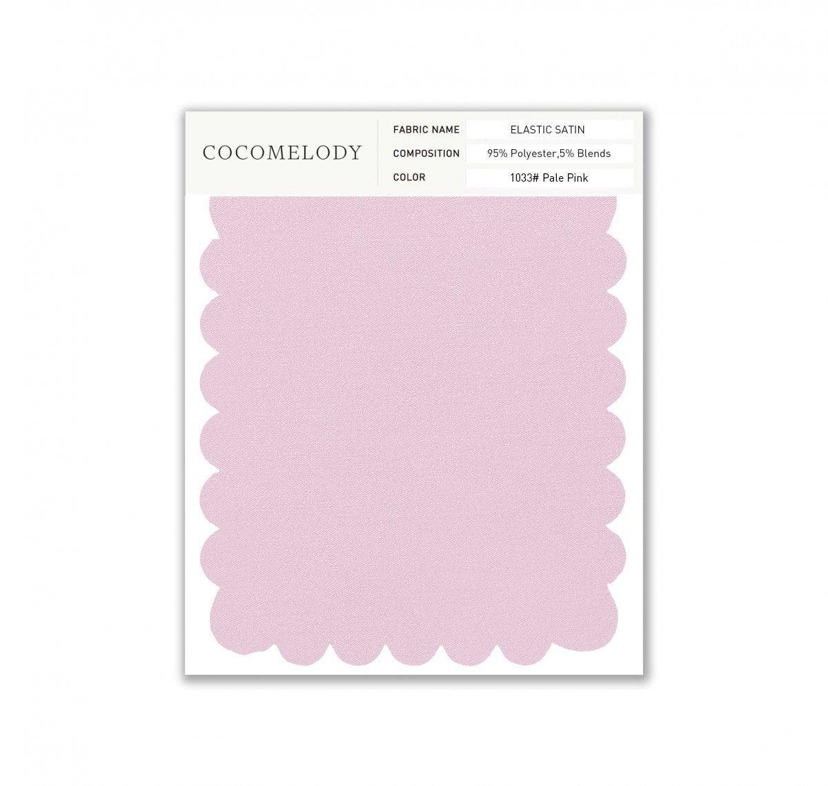 Elastic Satin Fabric Swatch in Single Color SWES16004 - COCOMELODY