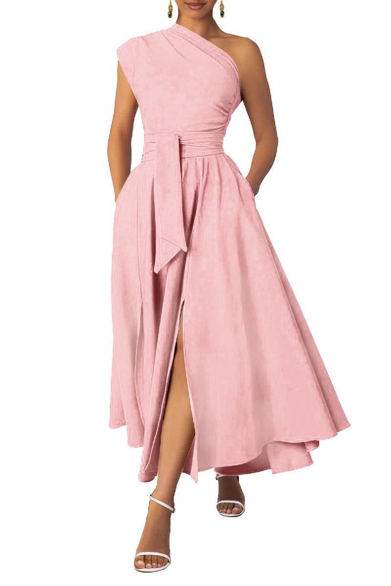 A-Line Midi Chiffon Formal Evening Dresses B0F9W7T7RT