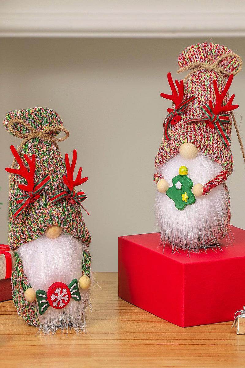 Christmas tree faceless doll knitted plush candy dwarf doll adornment 717301380688 - COCOMELODY