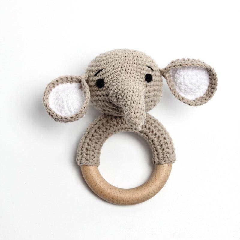 Baby gnawing cotton wood ring to soothe 800392361599 - COCOMELODY