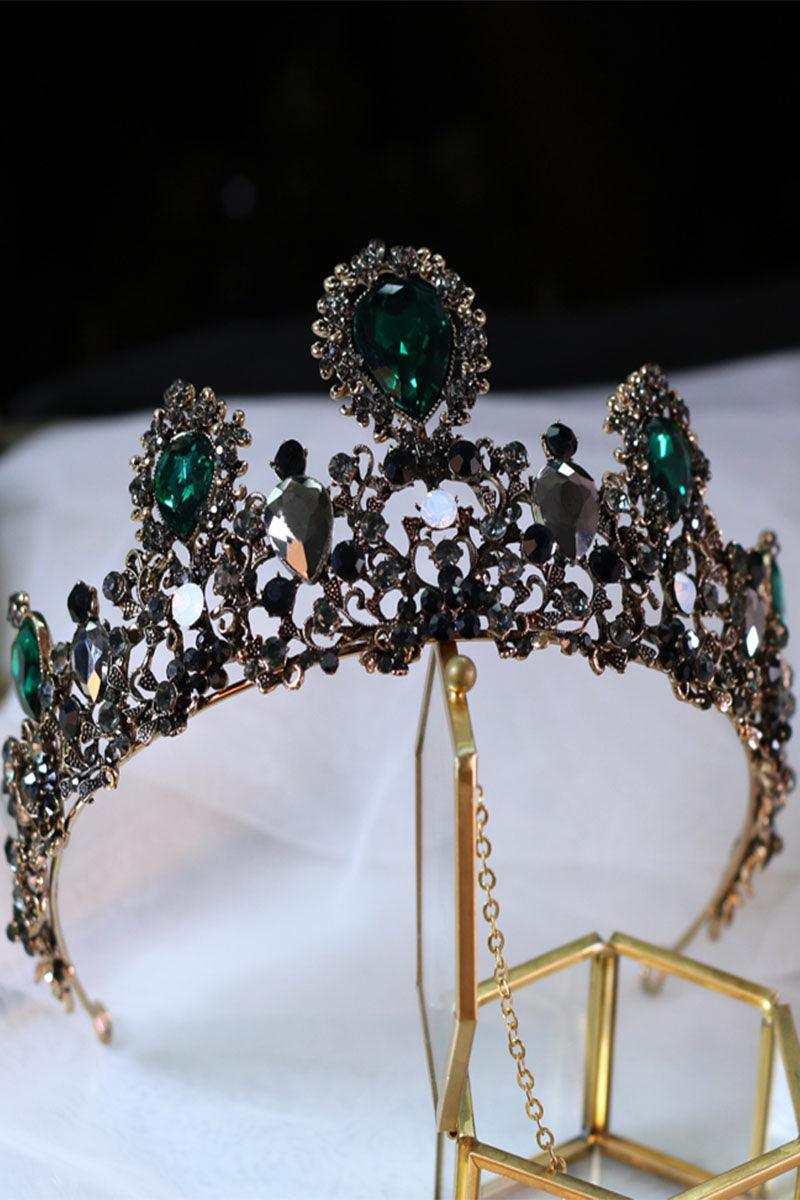 Crystals Rhinestone Tiara Earrings Jewelry 603671484721 - COCOMELODY