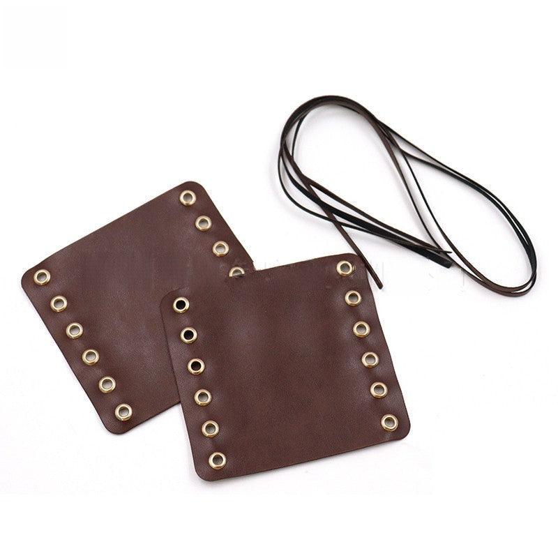 Vintage leather bike handle covers adjustable mountain bike accessories 717121092258 - COCOMELODY