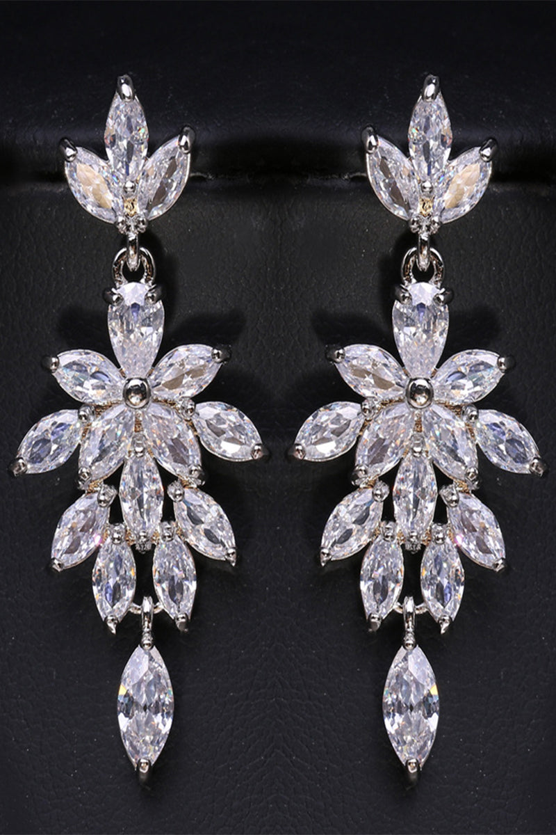 Luxurious Rhinestone Drop Earrings 693880171426