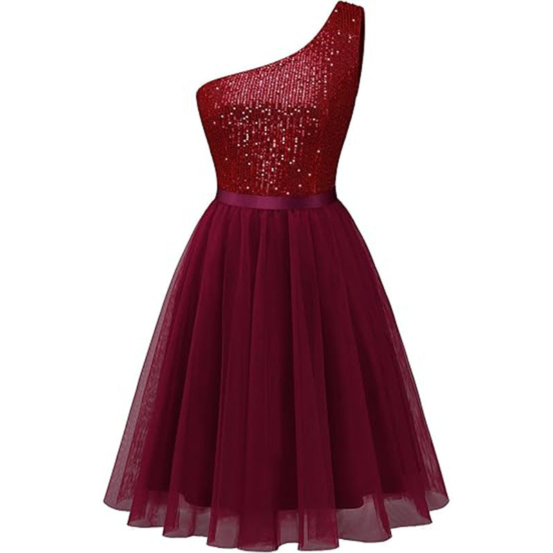 A-Line Mini Tulle Homecoming Dress 836632328295