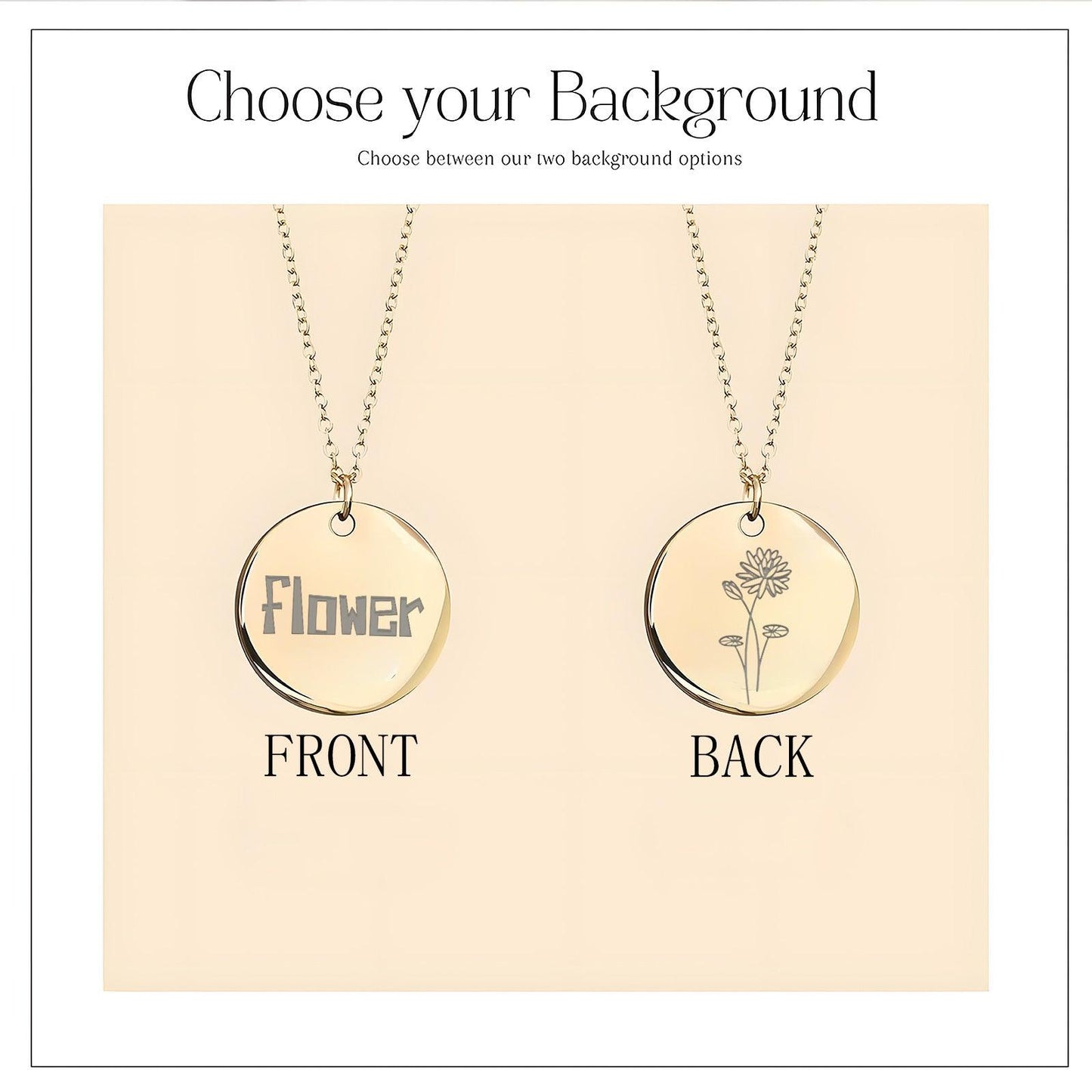Personalized fashion versatile round necklace 792185123099 - COCOMELODY