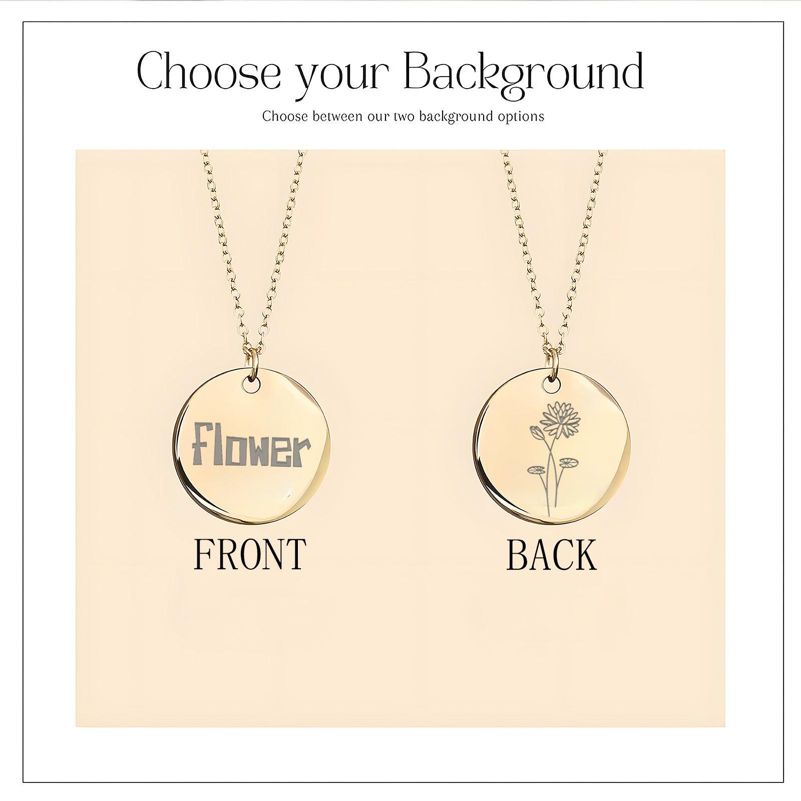 Personalized fashion versatile round necklace 792185123099 - COCOMELODY