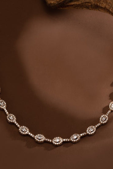 Vintage Luxury Egg Shape CZ Bracelet Plated Fully Paved Cubic Zirconia Link 844892302461