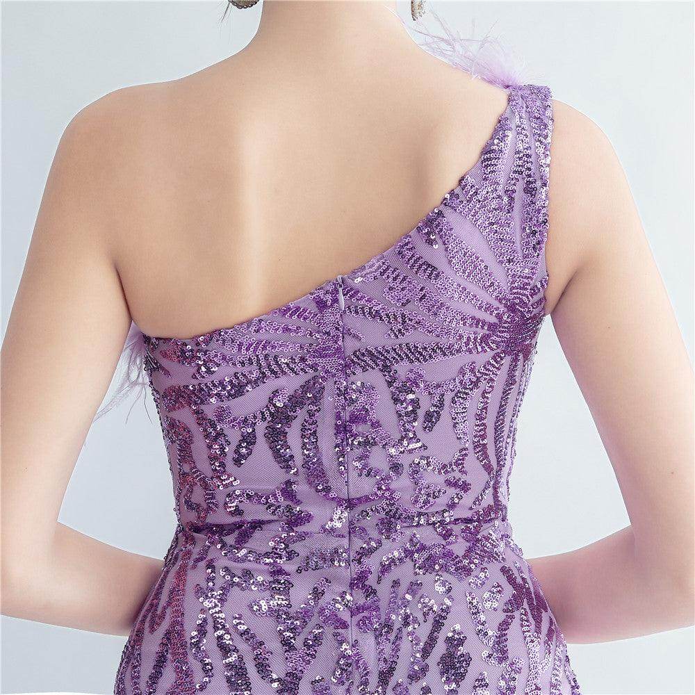 Trumpet-Mermaid Floor Length Sequins Evening Dress 732575208183 - COCOMELODY