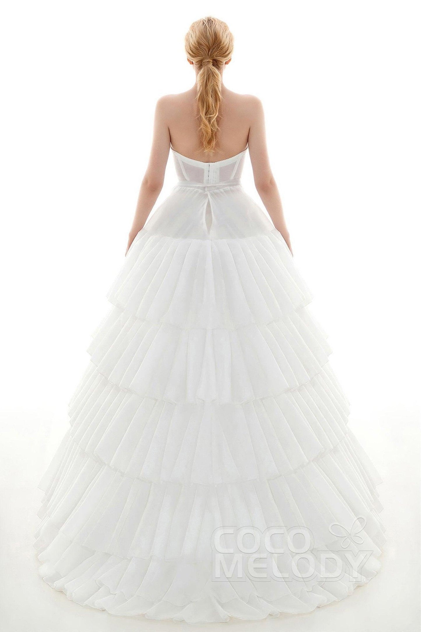 Ball Gown Court Train 4 Hoops Wedding Petticoats CP0016005 - COCOMELODY