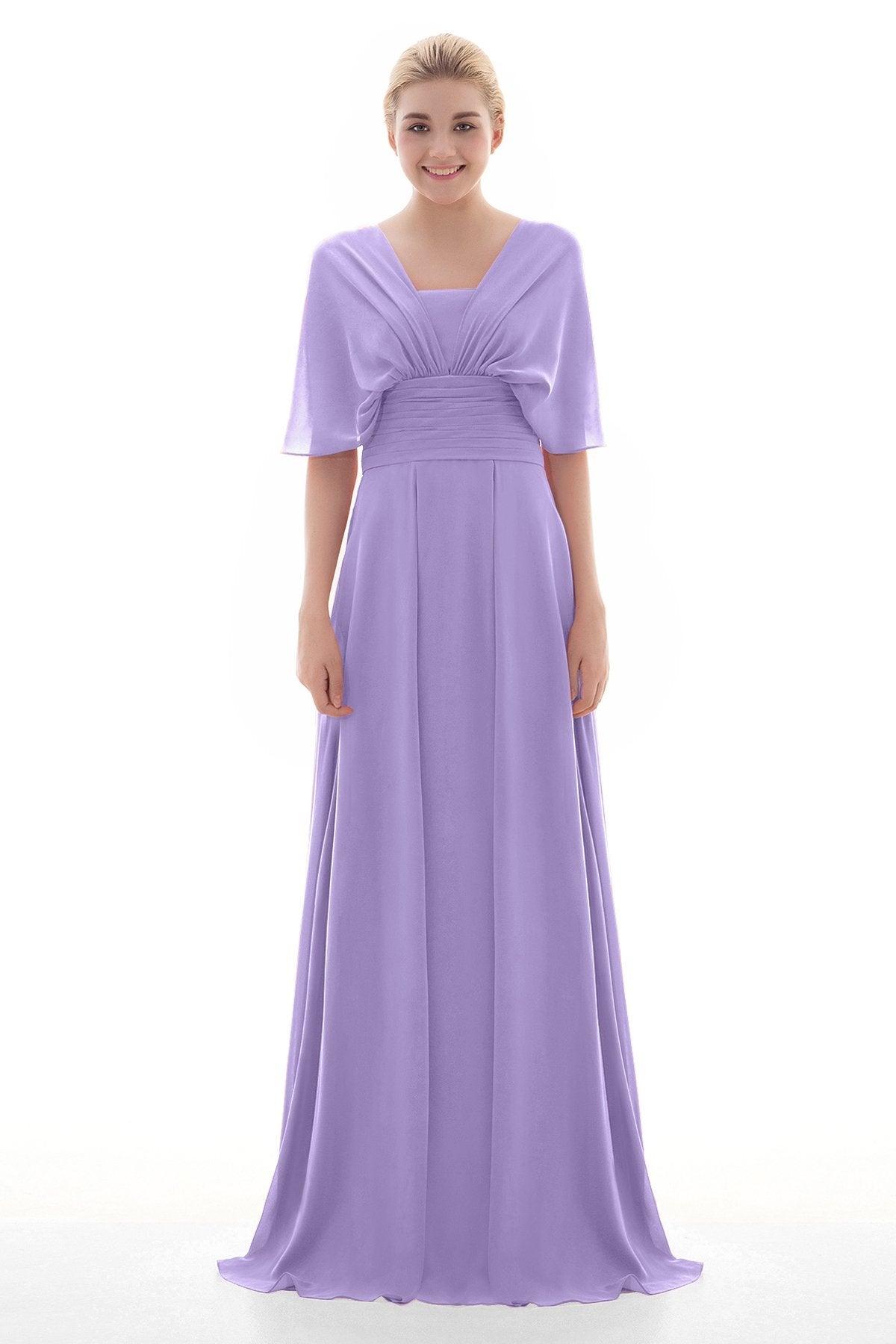 Sheath Floor Length Chiffon Bridesmaid Dress JOZF15001 - COCOMELODY