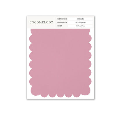 Organza Fabric Swatch in Single Color SWOR16006 - COCOMELODY