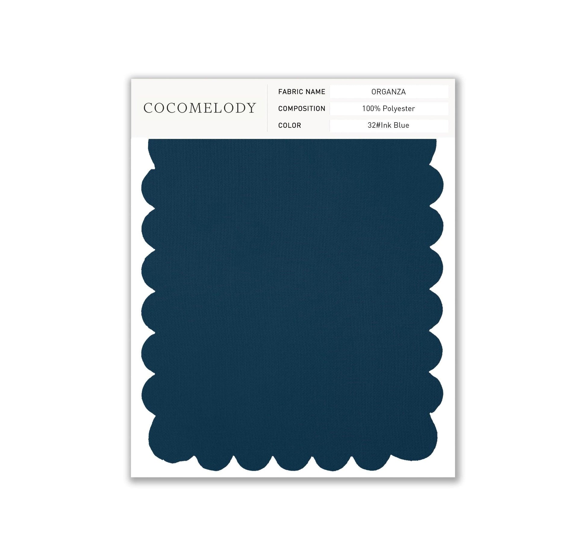 Organza Fabric Swatch in Single Color SWOR16006 - COCOMELODY