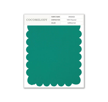 Organza Fabric Swatch in Single Color SWOR16006 - COCOMELODY