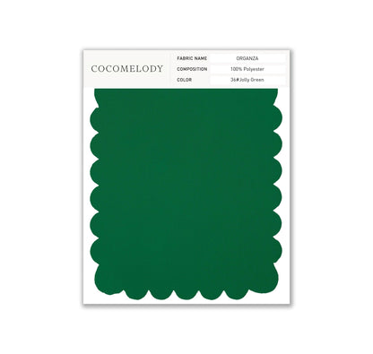Organza Fabric Swatch in Single Color SWOR16006 - COCOMELODY