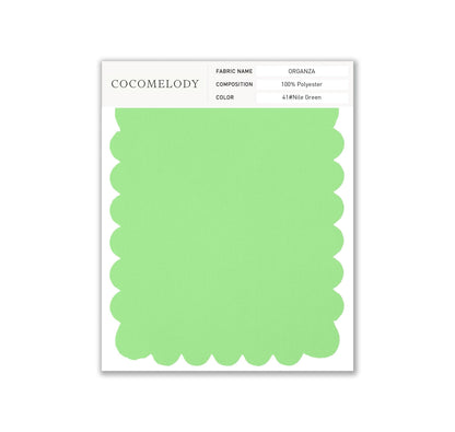 Organza Fabric Swatch in Single Color SWOR16006 - COCOMELODY