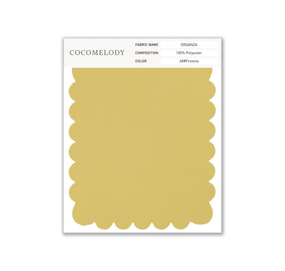 Organza Fabric Swatch in Single Color SWOR16006 - COCOMELODY