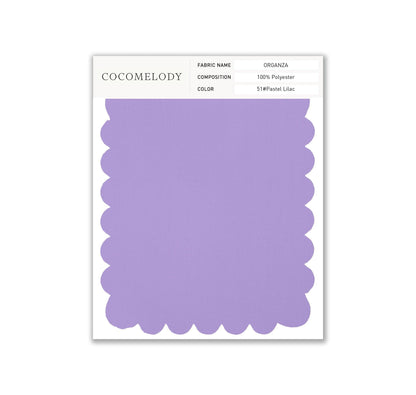 Organza Fabric Swatch in Single Color SWOR16006 - COCOMELODY