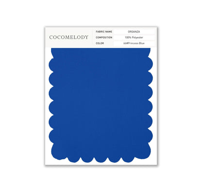 Organza Fabric Swatch in Single Color SWOR16006 - COCOMELODY